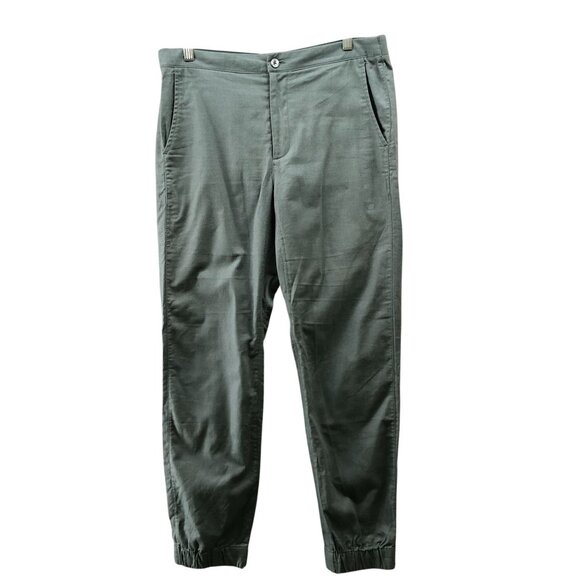 Mack Weldon Jogger Pants Mens M Sage Green Daily Wear Soft Twill - Picture 1 of 10